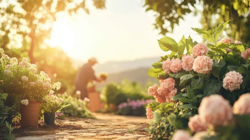 Blooming Chrysanthemums